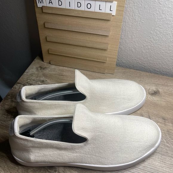 Allbirds Men’s White Wool Lounger Slip on Shoes - Picture 5 of 8